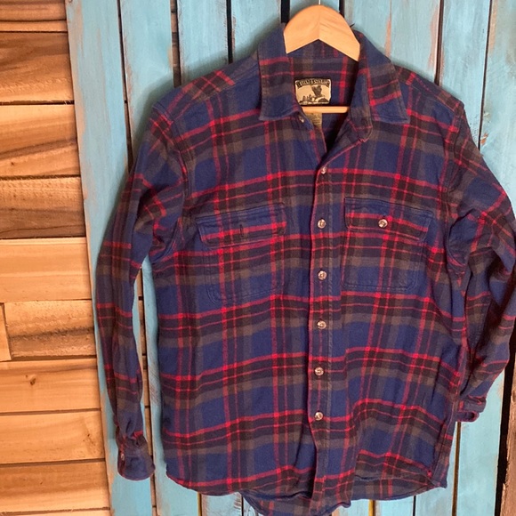 Field & Stream Other - Field & Stream thick plaid cotton flannel size large red blue gray black